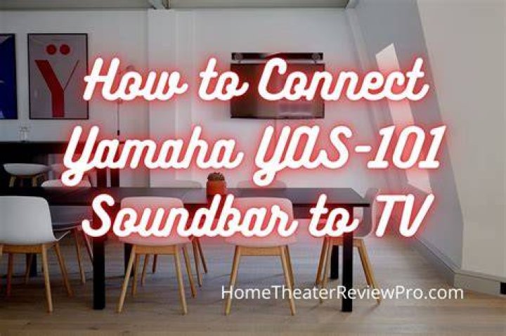 How can I connect my Yamaha sound bar to my TV?