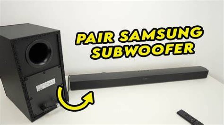 How do I connect my Klipsch subwoofer to my Samsung soundbar?