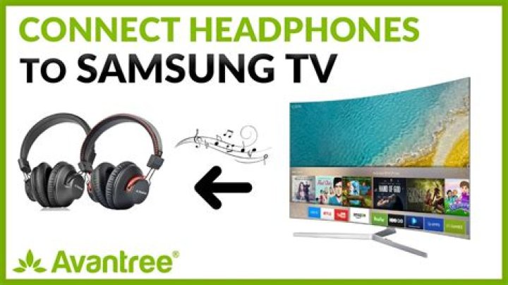 How do I connect my wireless headphones to my Samsung TV?