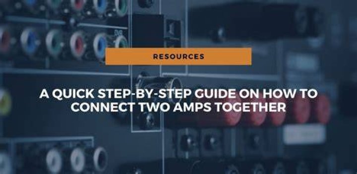 How do I connect two power amps together?