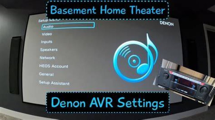 How do I get to Denon setup menu?