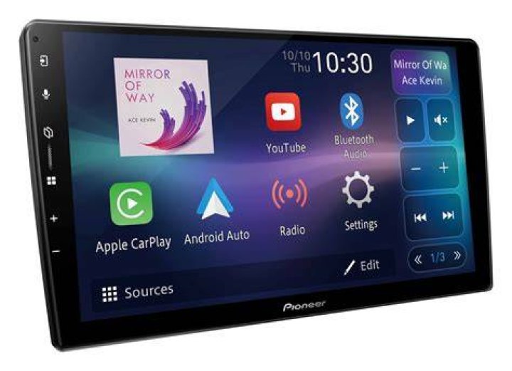 How do I play music on my Pioneer radio?