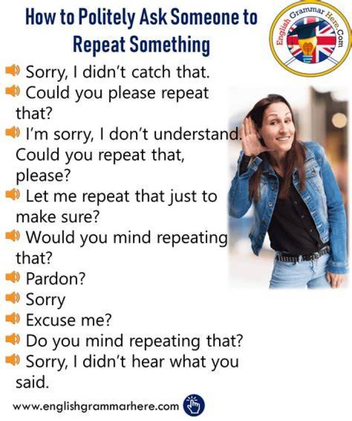 How do you politely ask for understanding?