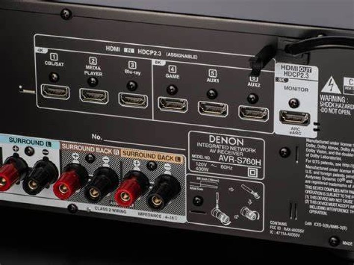 How many HDMI ports does Denon AVR X1000 have?