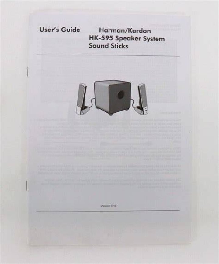 How to turn off the HK-595 speaker system?