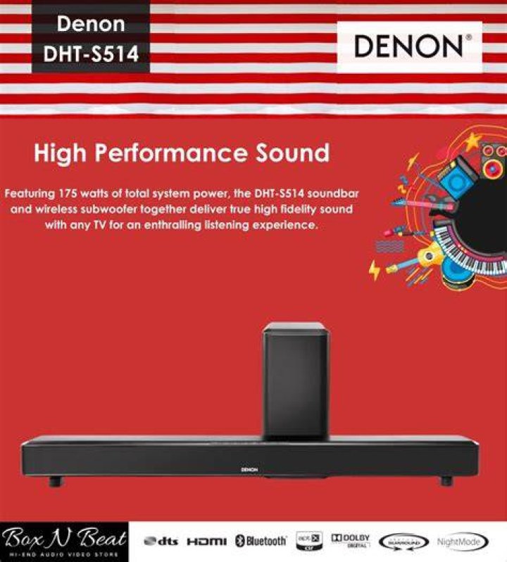 What can I do with the Denon dht-s514 soundbar?