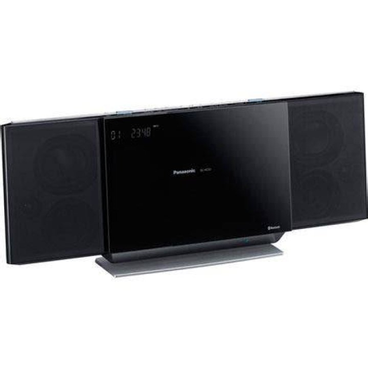 What does the Panasonic sc-hc55 compact stereo system do?