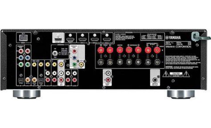 What kind of surround sound does a Yamaha RX v567 use?