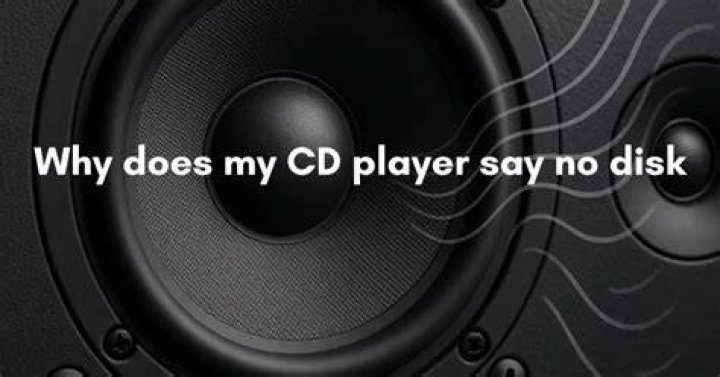 Why does my CD say error reading disk?