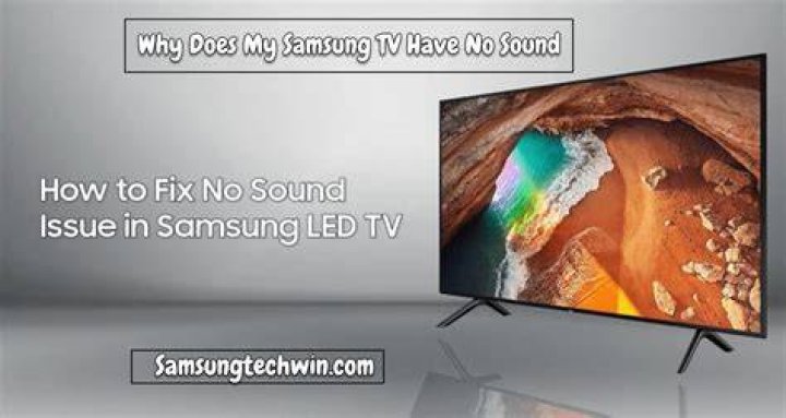 Why does my Sansui TV not have sound?