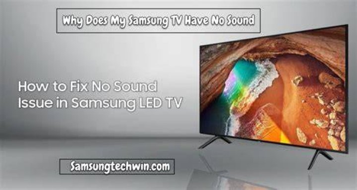 Why does my TV have no sound on it?