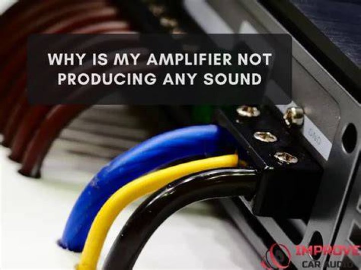Why is my amplifier on but no sound?