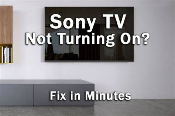 Why is there no picture on my Sony TV?